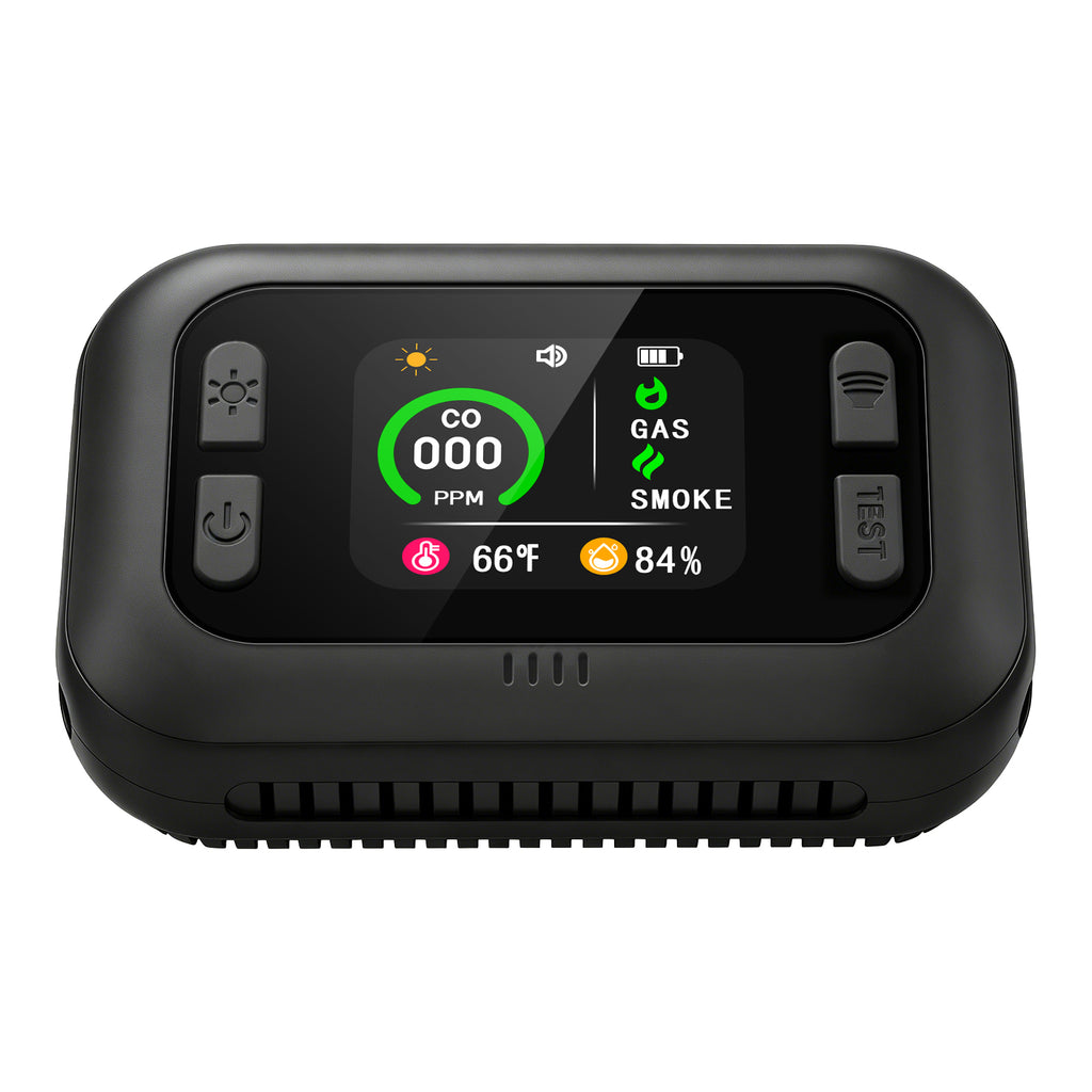 Portable & Rechargeable Mini 5-in-1 Carbon Dioxide Detector