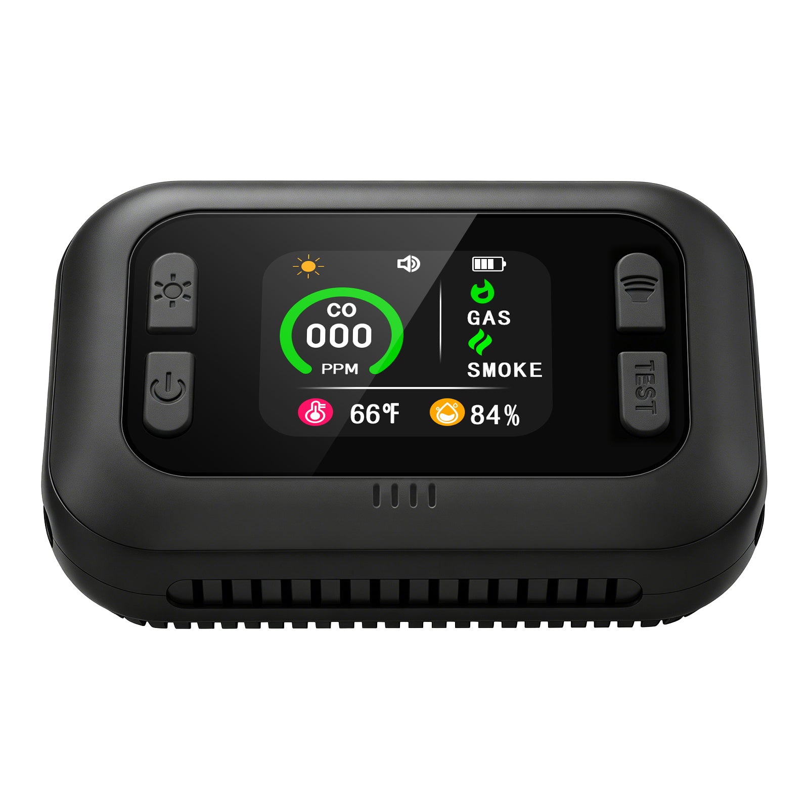 Portable & Rechargeable Mini 5-in-1 Carbon Dioxide Detector